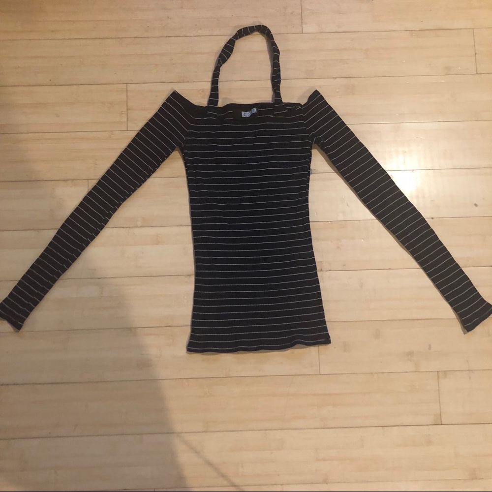 Reformation Long Sleeve Striped Top